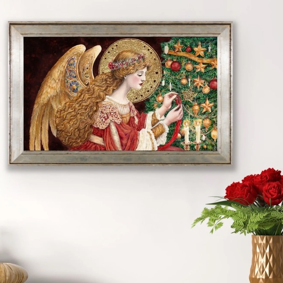 AJJ ARTS Other - Christmas Holiday Angel Miriëlle, Keeper of the Twin Flame Fine Art Print